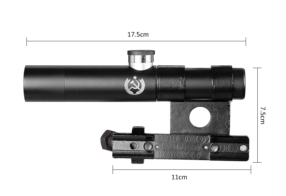 Multlcoated Lenses 3.5x Shockproof Multi-coated Svt-40 Scope 3.5x Shockproof Multi-coated For Mosin Nagant Rifle Scope Riser