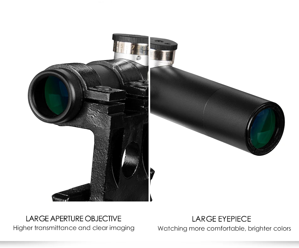 Multlcoated Lenses 3.5x Shockproof Multi-coated Svt-40 Scope 3.5x Shockproof Multi-coated For Mosin Nagant Rifle Scope Riser