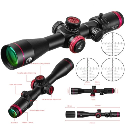 QZ 4-16X44 IR FFP Hunting Scope First Focal Plane Riflescopes Tactical Glass Etched Sniper Optical sight For hunting