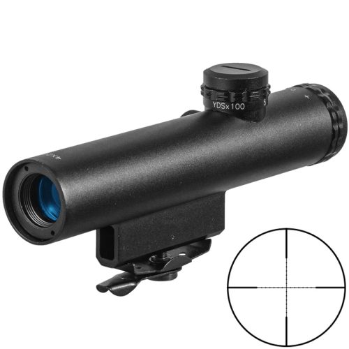HD 4X20 Tactical Scope with BDC Turret Mil-DOT Reticle for Hunting